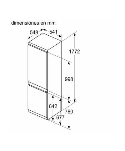 Frigo 2p Y Combi Integrables BALAY GB 3KIE712F