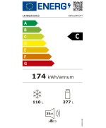 Frigo Combi No Frost 200 A 203 Cm. LG GB GBV22NCCPY