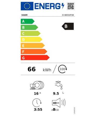 Lavavajillas Integrable 60 Cm. HAIER GB XI6B0S3FSB