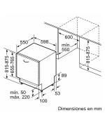 Lavavajillas Integrable 60 Cm. BALAY GB 3VF5011NP