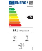 Frigo Combi No Frost 185 A 195 Cm. BOSCH GB KGN36XWDP